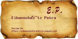 Eibenschütz Petra névjegykártya