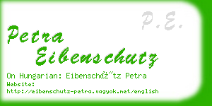 petra eibenschutz business card